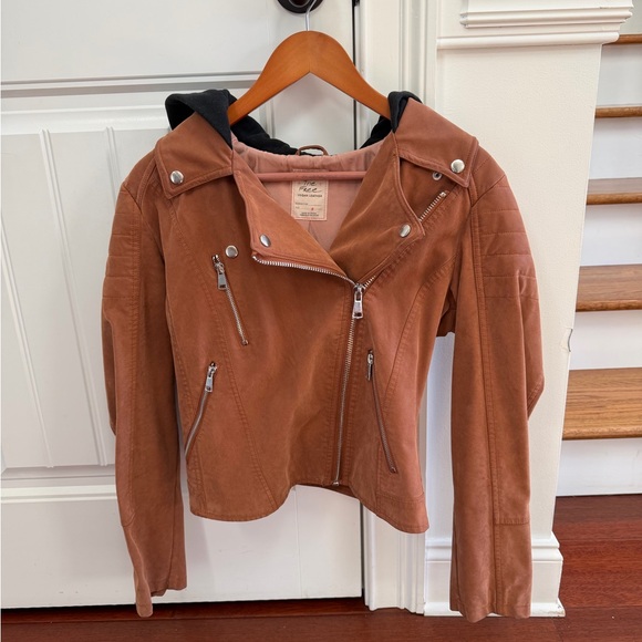 We The Free Jackets & Blazers - We The Free Faux Leather Moto Jacket